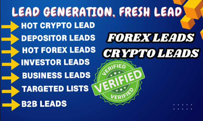 Gig Preview - Provide you fresh forex lead, crypto lead, investor leads, private leads, b2b