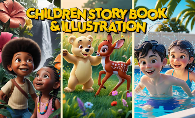 Gig Preview - Illustrate children story book illustration, book illustration, children book