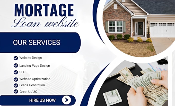 Gig Preview - Design a responsive mortgage website for mortgage leads, mortgage loan website