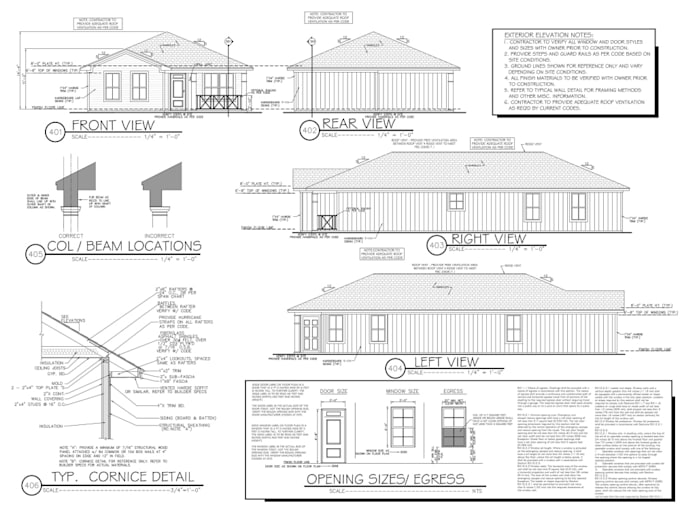 Gig Preview - Do complete architectural, structural, electrical, mep,blueprint for city permit