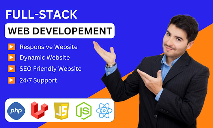 Gig Preview - Build or reduild full stack website as full stack developer