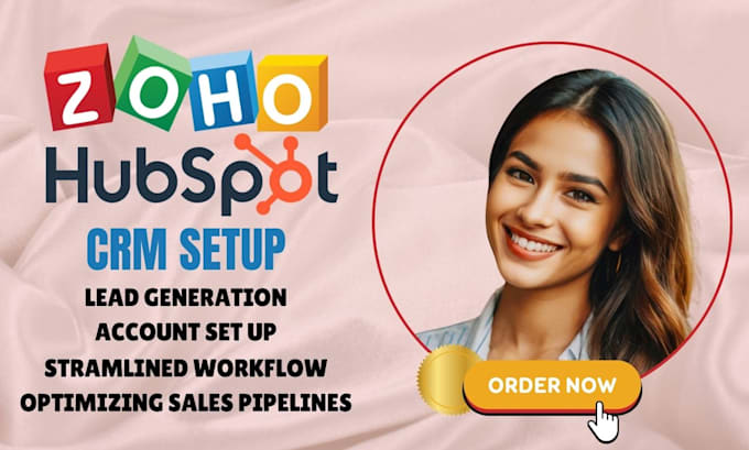 Gig Preview - Setup zoho hubspot crm lead generation workflow automation sales funnel