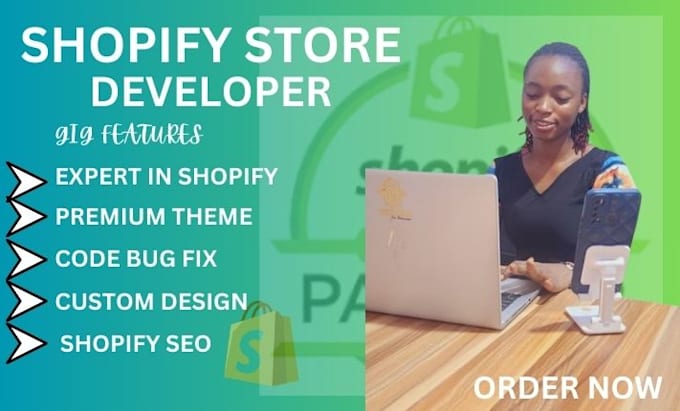 Gig Preview - Be your shopify developer and expert in SEO, coding and bug fix