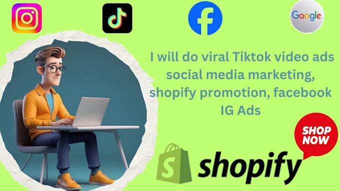 Gig Preview - Do viral tiktok video ads, social media marketing, shopify promotion, fb ig ads