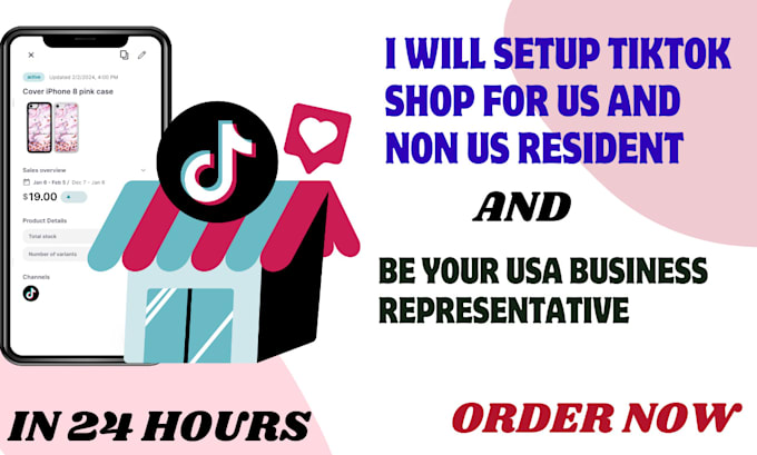 Gig Preview - Be your US tiktok shop business representative setup tiktok shop approved in 24h