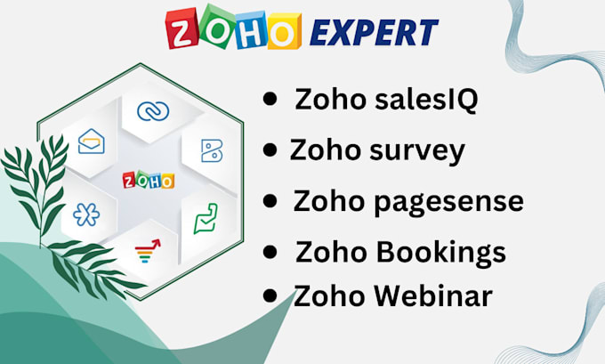 Gig Preview - Be your zoho salesiq zoho survey zoho bookings zoho webinar expert