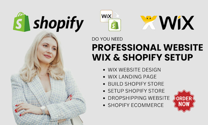 Gig Preview - Build shopify store create wix website redesign setup shopify dropshipping store