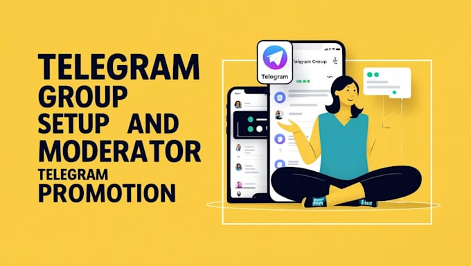 Gig Preview - Telegram moderator, telegram promotion, setup and configuration to attarct users