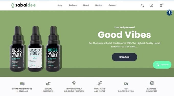 Gig Preview - Cbd website cbd shopify store cbd cbd shopify store cbd