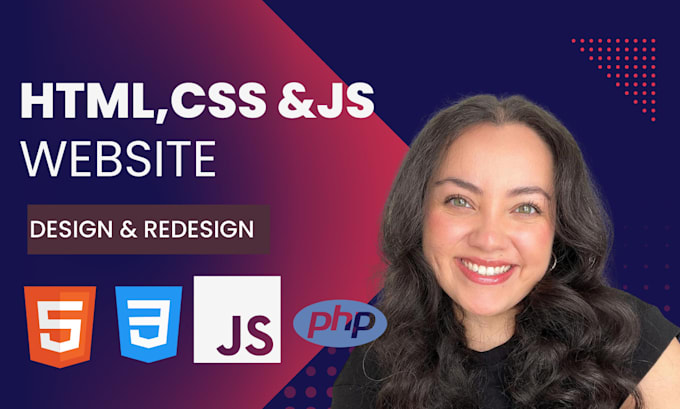 Gig Preview - Fix, design and develop websites for you in html and php