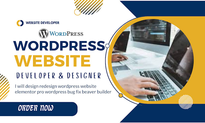 Gig Preview - Design redesign wordpress website elementor pro wordpress bug fix beaver builder