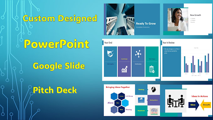 Gig Preview - Design a powerpoint or pitch deck for your  project