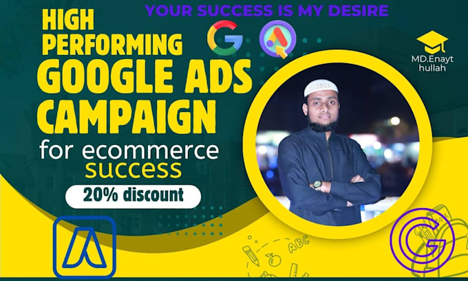 Gig Preview - Create  and manage high performing google ads campaigns for ecommerce