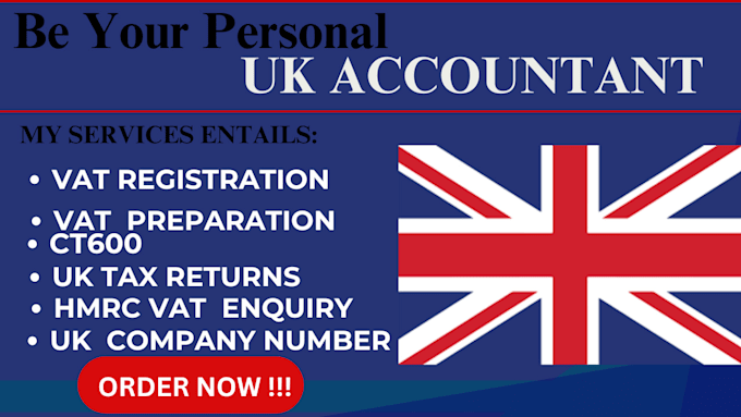 Gig Preview - Be your personal UK accountant for UK company accounts uk tax return ct600 vat