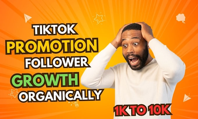 Gig Preview - Manage to grow and promote your tiktok followers organically