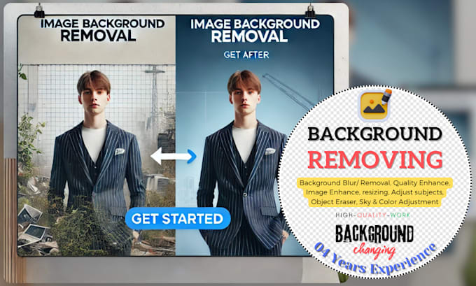 Gig Preview - Do background removal, change, remove objects from images