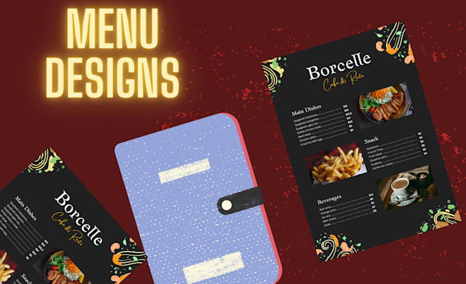 Gig Preview - Custom high converting menu design to elevate your brand