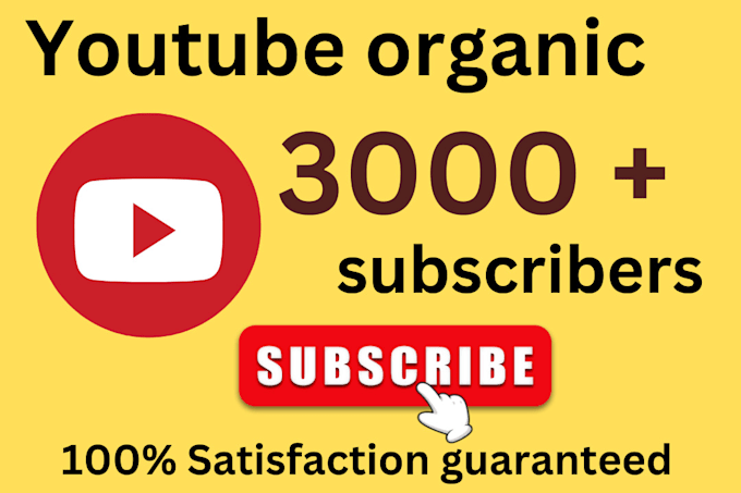 Gig Preview - Buy fast 1000 youtube subscribe organically