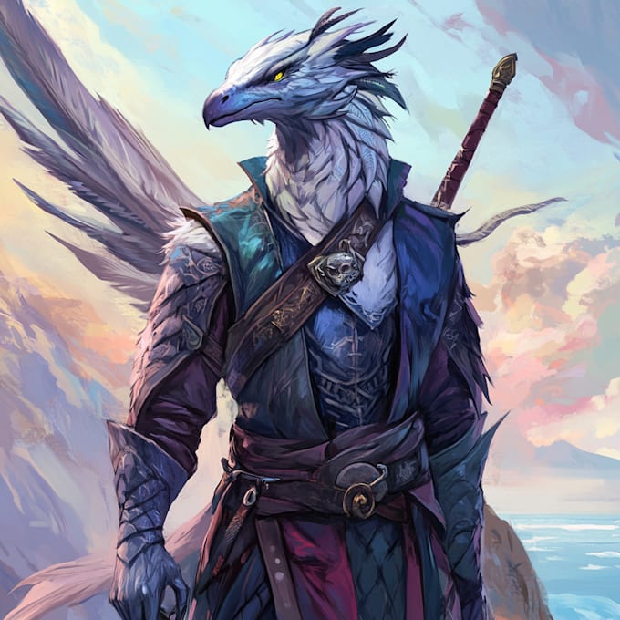 Bestseller - do a realistic dnd character and concept art