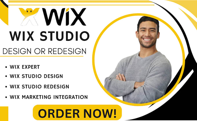 Gig Preview - Design or redesign wix studio website wix website design wix studio design