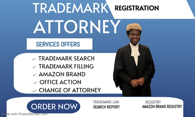 Gig Preview - Be your US licensed trademark attorney for your brand