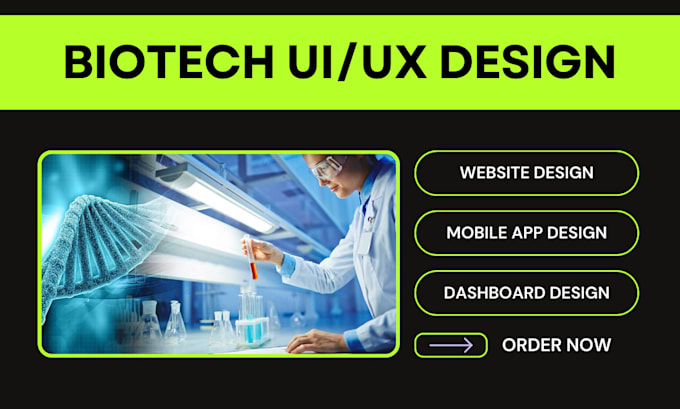 Gig Preview - Do biotech ui ux design biotech ui ux website design biotech app design on figma