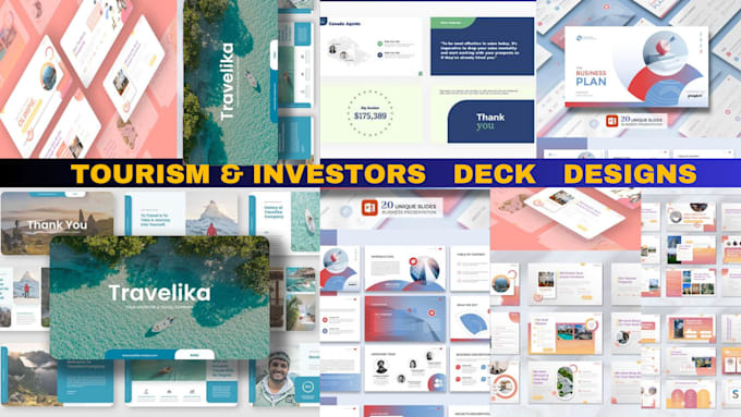 Gig Preview - Create company powerpoint and investor pitch decks, custom business and tourism