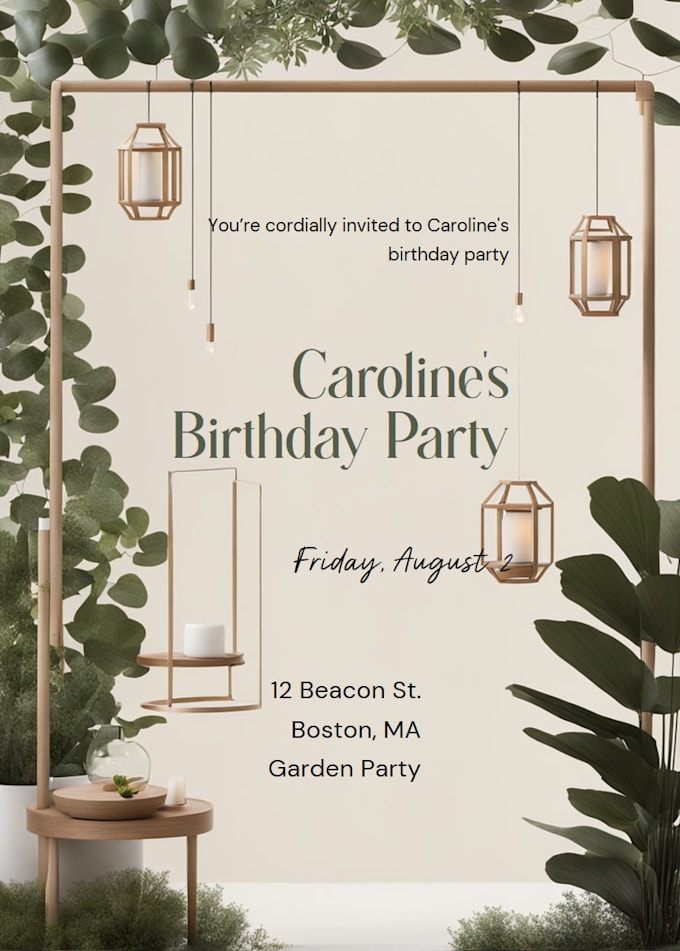 Gig Preview - Design wedding, birthday, party, or any event invitations