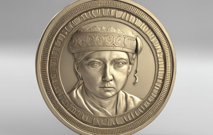 Bestseller - 3d bas relief wood cnc zbrush 3d coin model medallion bas relief 3d printing