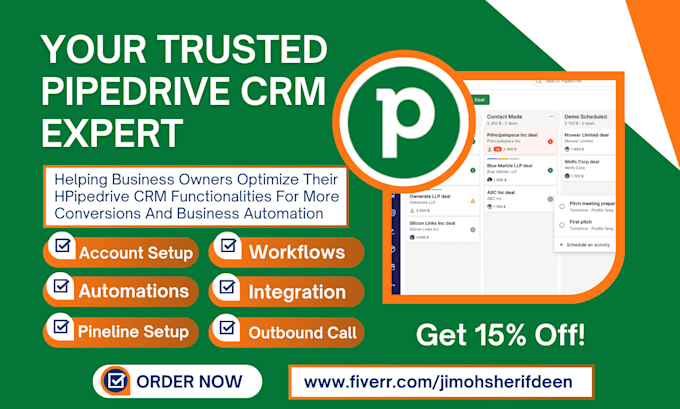 Bestseller - pipedrive crm deal pipeline automation justcall outbound calling ai integration