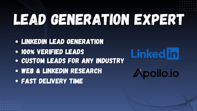 Gig Preview - Do b2b lead generation and build custom prospect lists with guaranteed accuracy