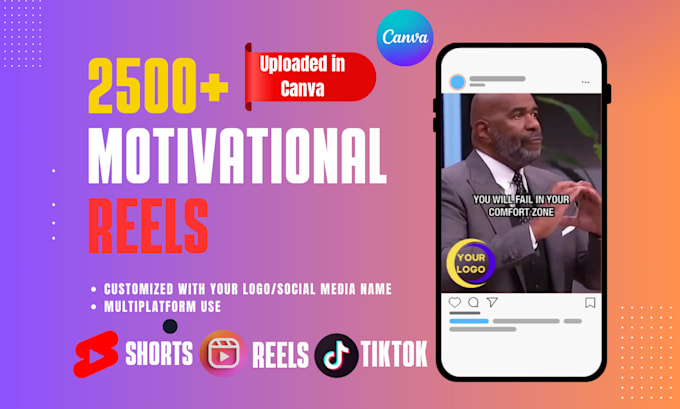 Gig Preview - Create motivational youtube shorts and instagram reels