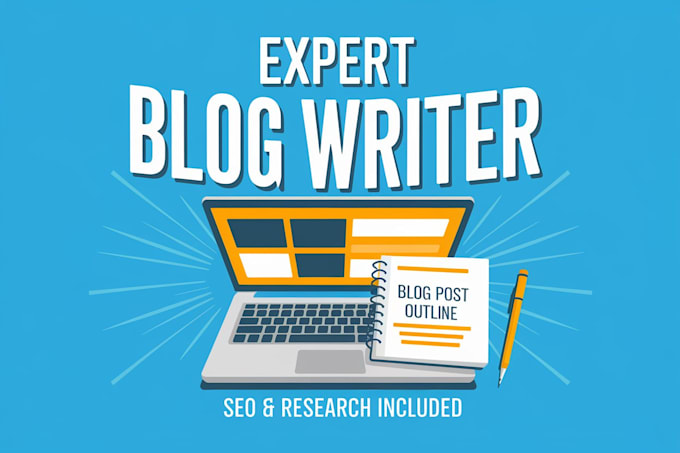 Gig Preview - Be your blog post writer with SEO posts and topic research