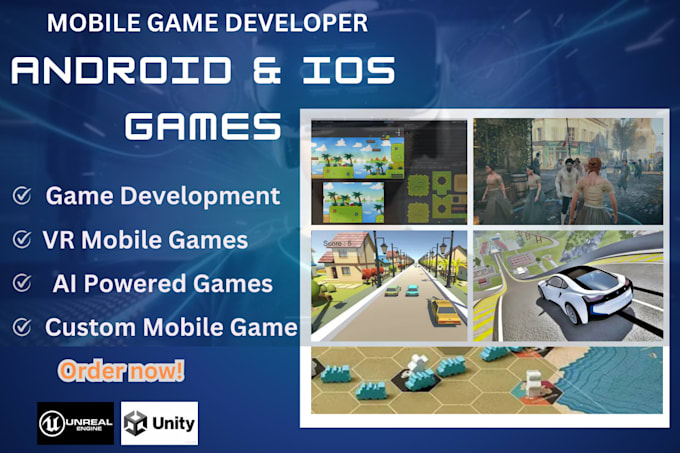 Gig Preview - Develop high quality mobile gaming app , ar, VR games for ios and android