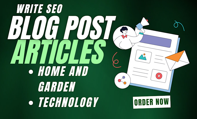 Gig Preview - Write SEO blog posts and articles on technology and all services