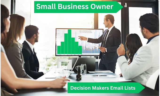 Gig Preview - Targeted b2b mid, small business owners, and decision makers email lists