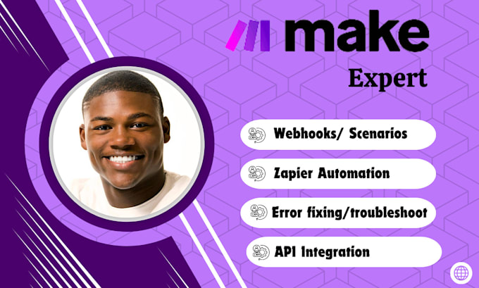 Gig Preview - Do expert make com automation, API integration with zapier, and airtable