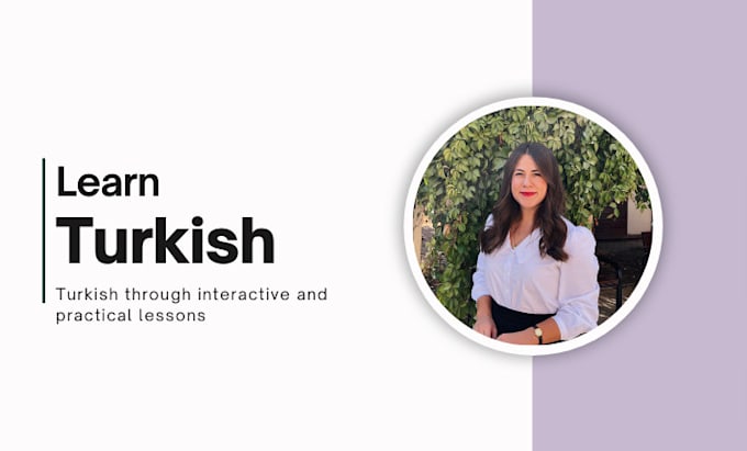 Gig Preview - Teach you turkish with personalized lessons for all levels