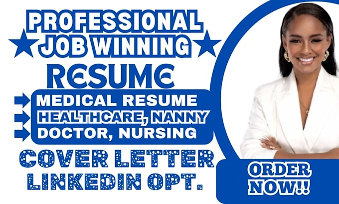 Gig Preview - Create a professional resume for clinical, medical, nursing, healthcare roles