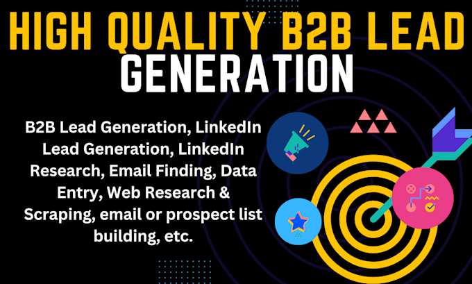 Gig Preview - Do b2b lead generation for your business