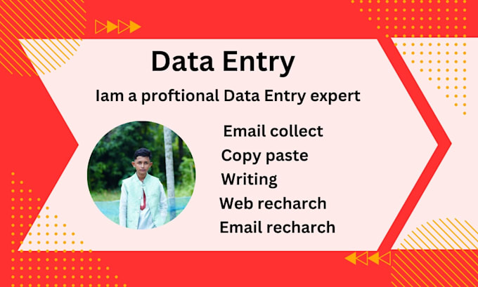 Gig Preview - All types of data entry work iam all data entry work exspert