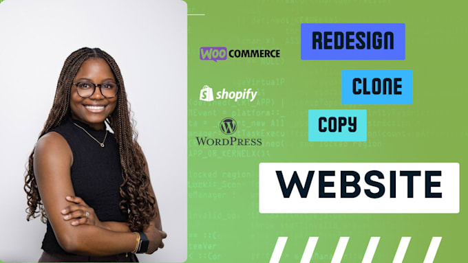 Gig Preview - Clone customize woocommerce wordpress wix website canva website clone wix