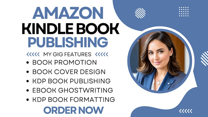 Gig Preview - Do amazon KDP book publishing, book formatting ebook ghostwriter proofreading