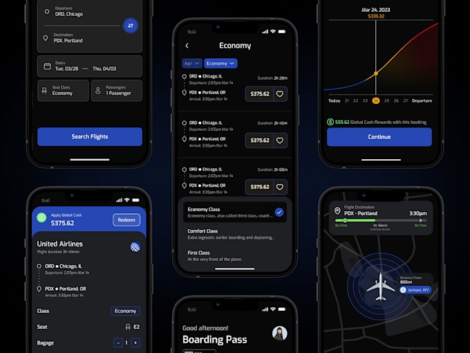 Gig Preview - Develop flight tracker app, travel itinerary management app, trip planner app