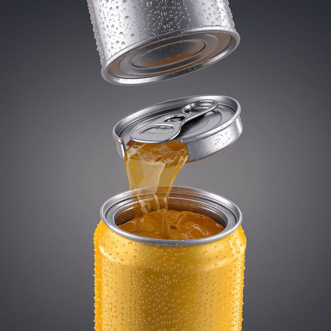 Gig Preview - Deliver cgi 3d soda animation 3d can product animation beverage animation brand