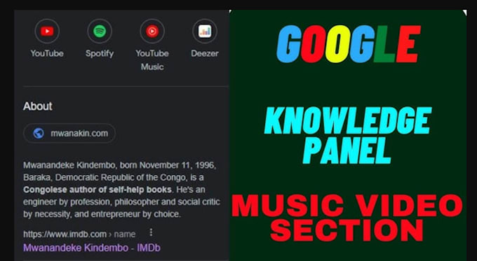 Gig Preview - Organize verified knowledgepanel, google panel, knowledge graph for any entities