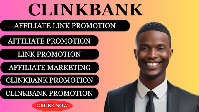 Gig Preview - Clickbank affiliate link promotion, affiliate marketing clickbank link promotion