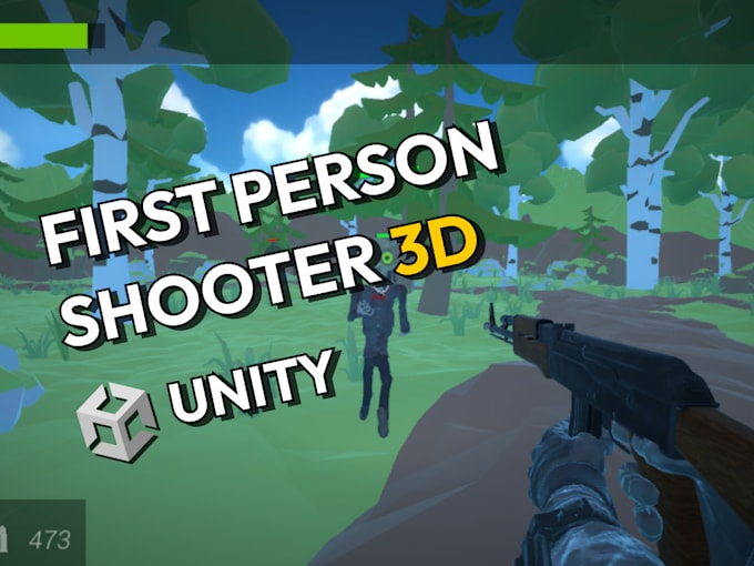 Gig Preview - Create a 3d fps shooter game made in unity game engine