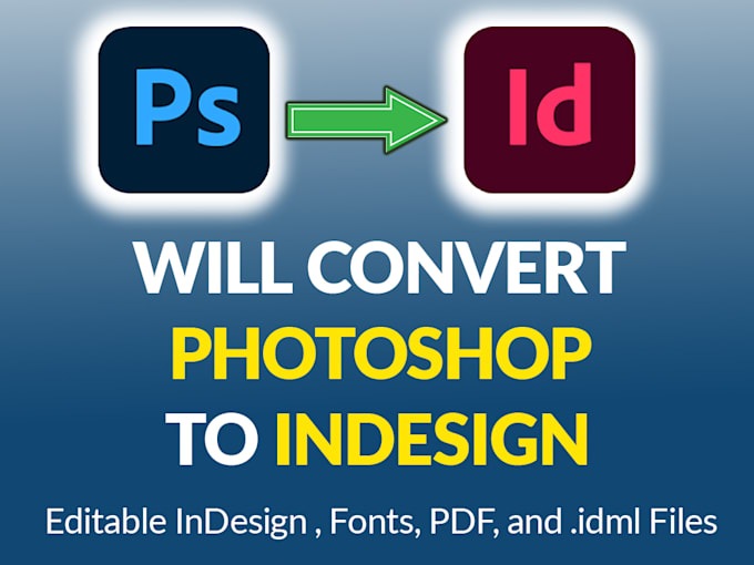 Bestseller - convert photoshop document to adobe indesign format