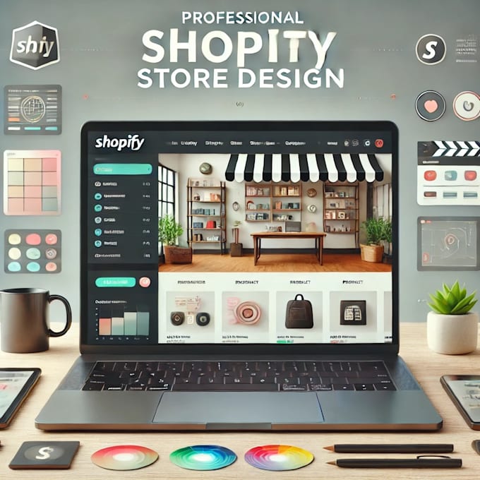 Gig Preview - Design a professional and high converting shopify store